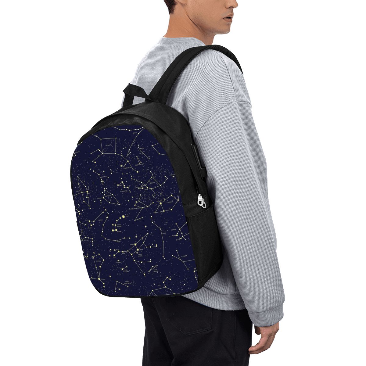 Travel Bags - حقيبة ظهر للسفر بتصميم السماء الليلية