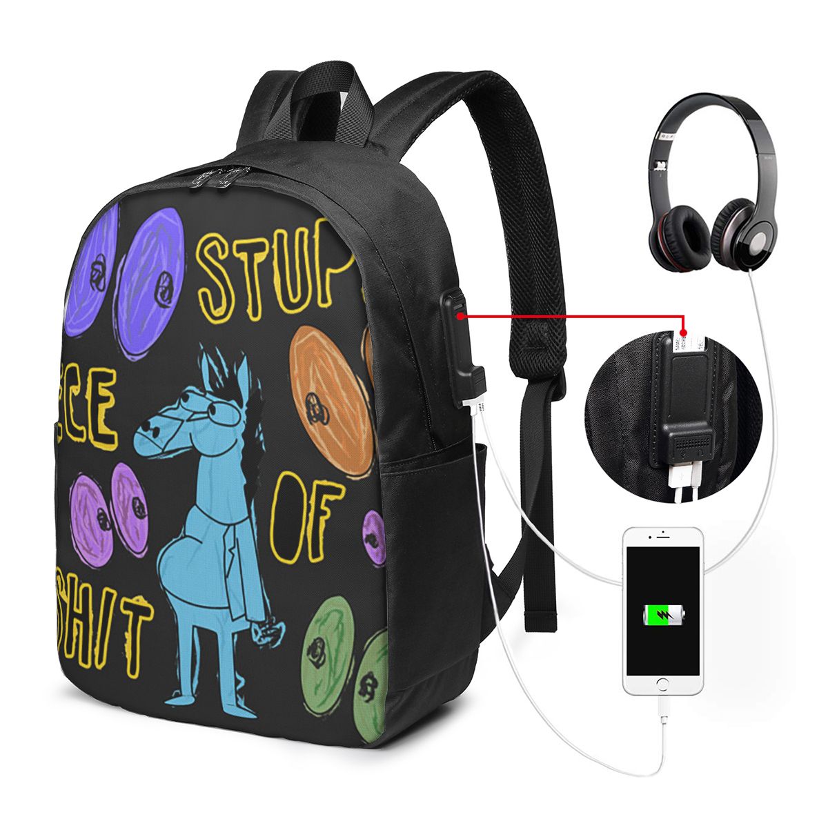 Backpacks - حقيبة ظهر كرتونية من Bojack Horseman