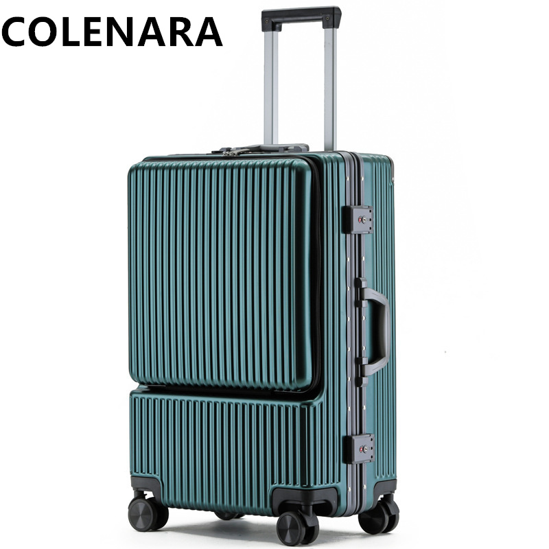 حقيبة سفر كولينارا 20 و22 و24  - مراجعة Front Opening Laptop Luggage 24 Inch وسعره
