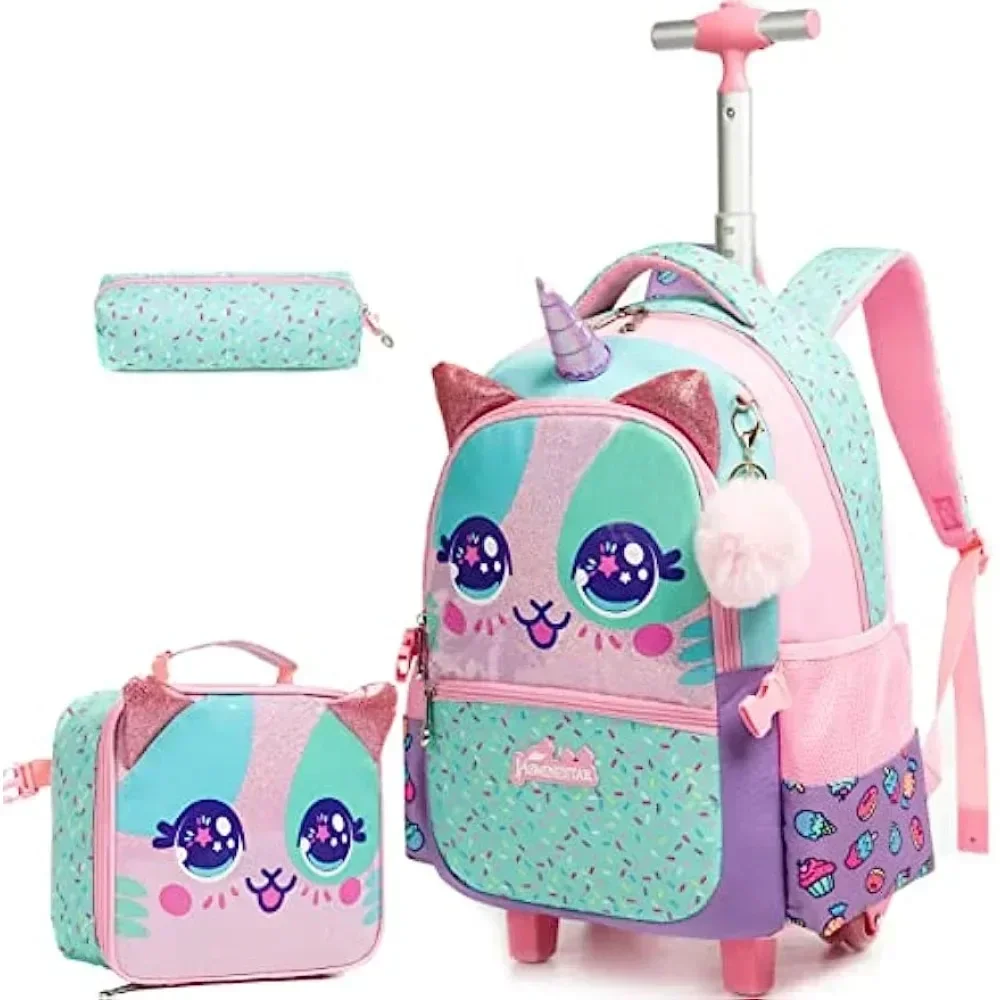 3 قطع من حقائب الظهر اللطيفة ل - مراجعة Foldable Rolling Luggage Bag وسعره