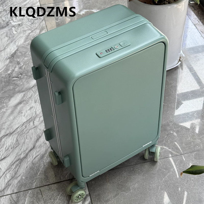 حقيبة KLQDZMS للرجال مقاس 20 ب - مراجعة Spinner Wheel Rolling Suitcase 20 Inch وسعره