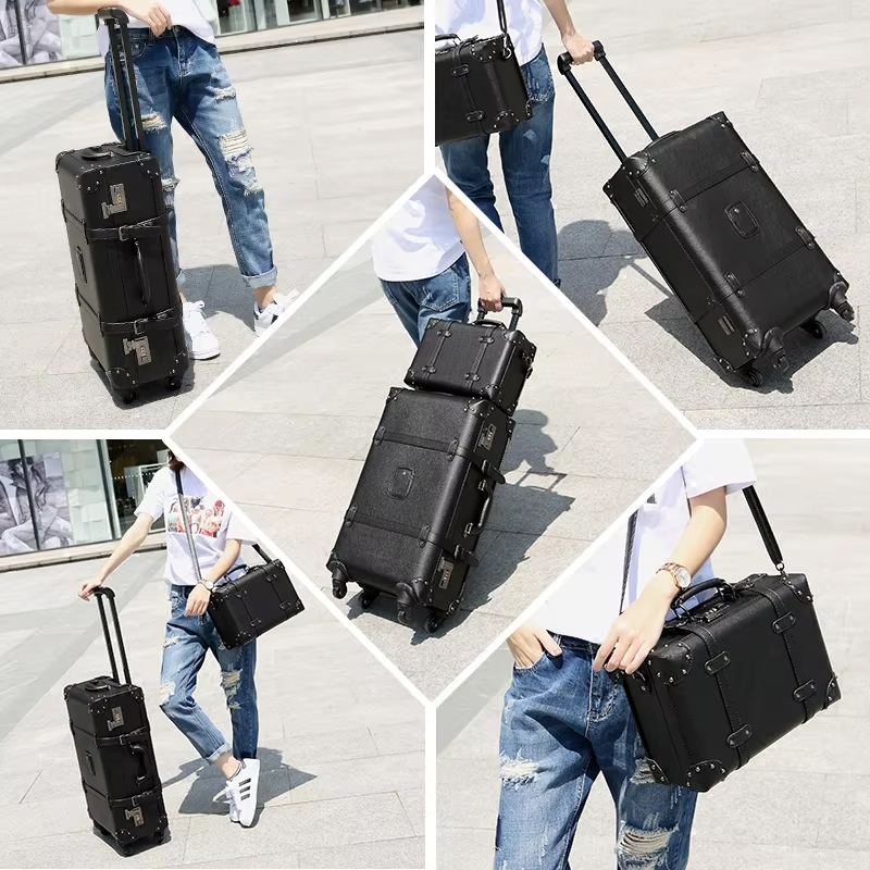 جديد ريترو المتداول الأمتعة سب - مراجعة Retro Vintage Trunk Suitcase وسعره