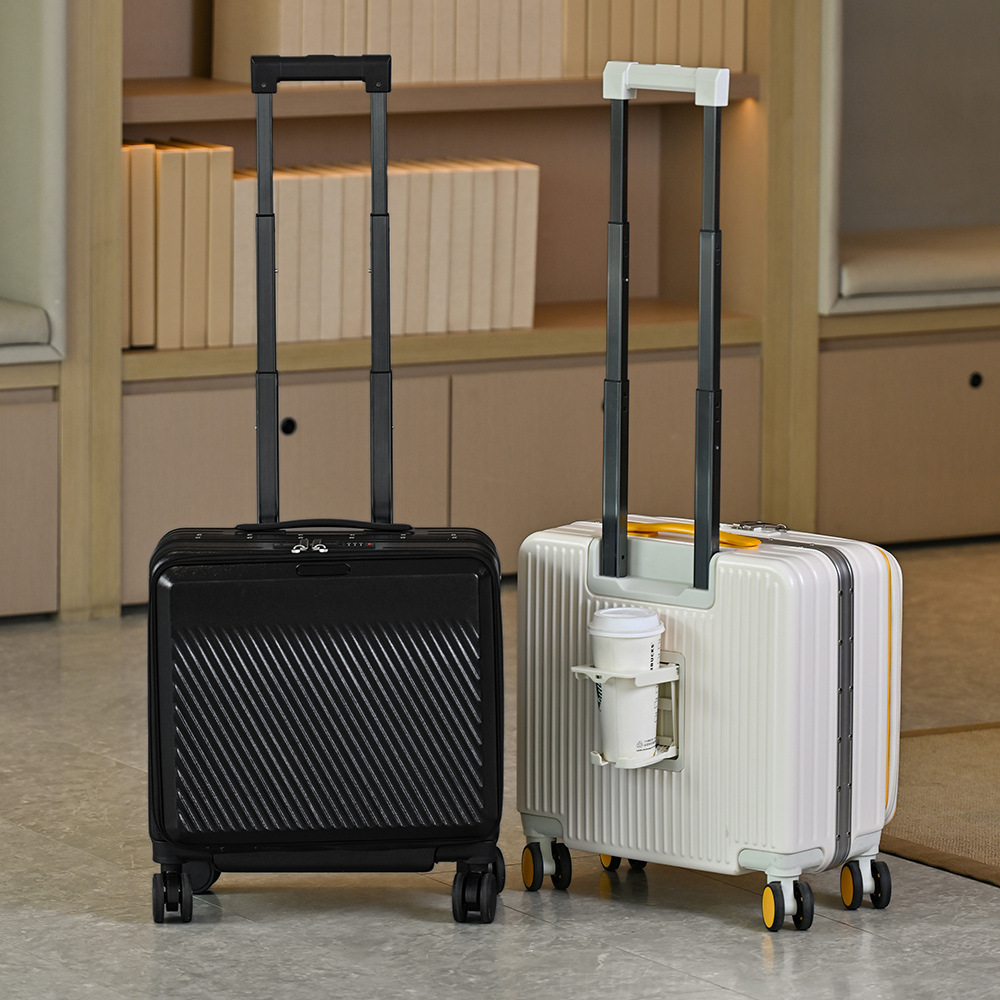 حقيبة سفر بفتحة أمامية 18 بوصة - مراجعة Aluminum Frame Carry On Luggage وسعره
