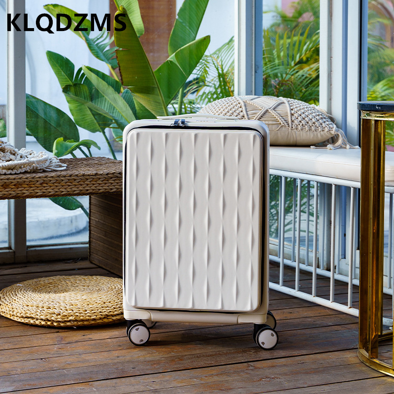 KLQDZMS السفر الأمتعة الجبهة ا - مراجعة Front Opening Laptop Luggage 24 Inch وسعره