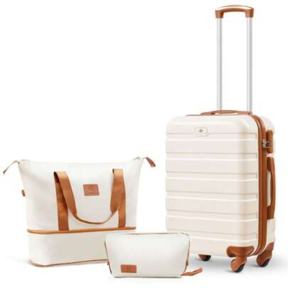 مجموعة حقائب سفر مكونة من 3 قط - مراجعة Expandable Hard Shell Luggage Set وسعره
