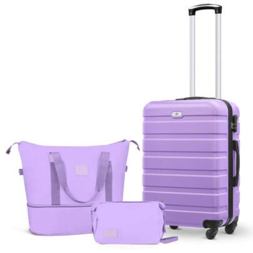 مجموعة حقائب سفر مكونة من 3 قط - مراجعة Expandable Hard Shell Luggage Set وسعره
