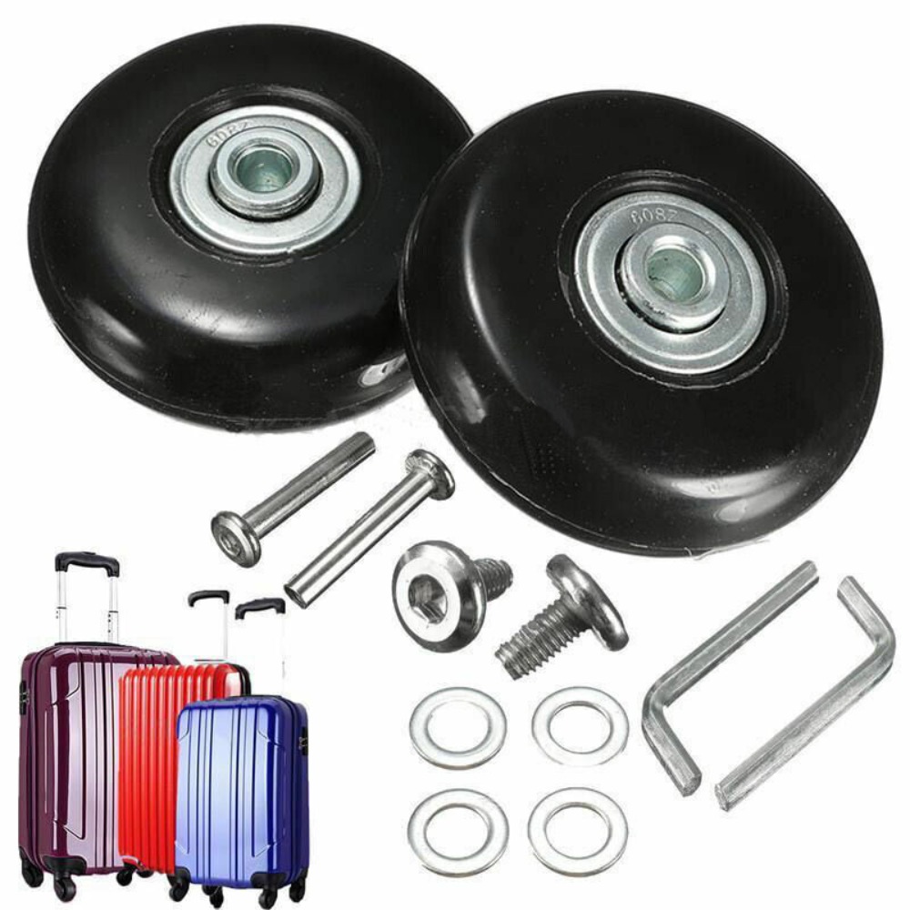 2 قطعة استبدال العجلات مع المس - مراجعة Silent Replacement Luggage Wheels وسعره