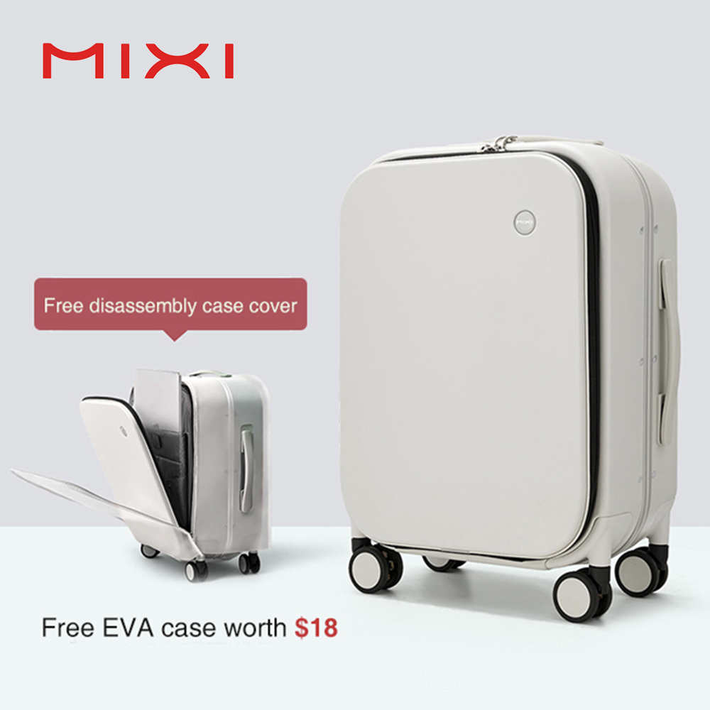 Mixi براءة اختراع تصميم الألوم - مراجعة Aluminum Frame Carry On Luggage وسعره