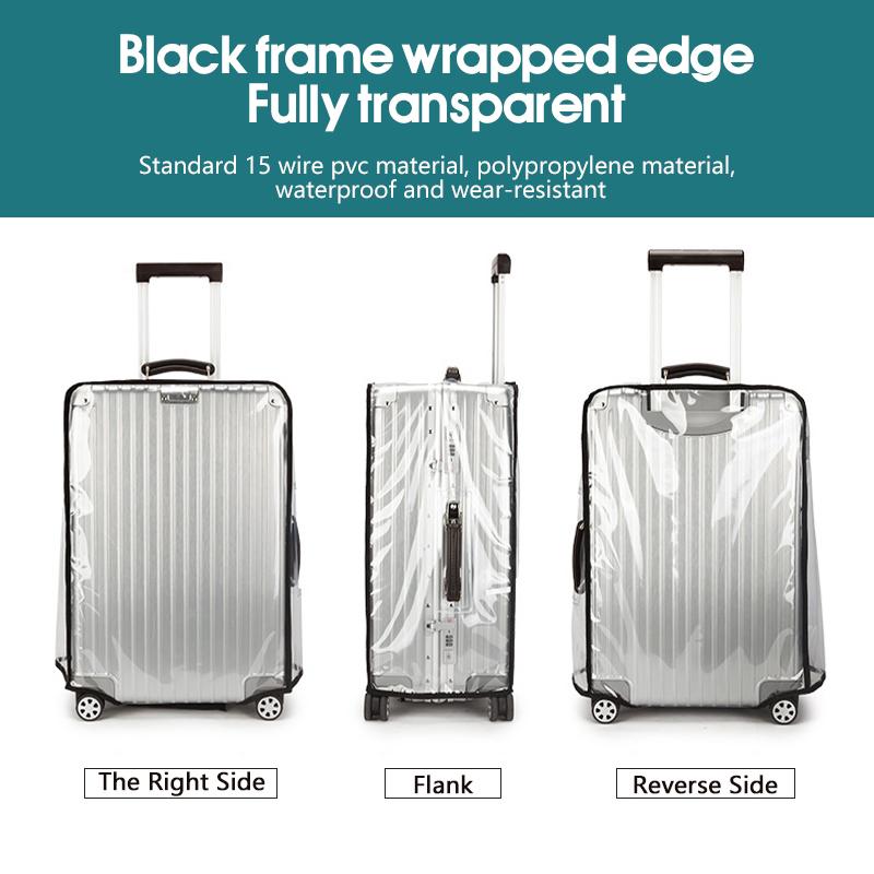 غطاء حقائب سفر شفاف مقاوم للما - مراجعة Luggage Protective Cover Transparent وسعره