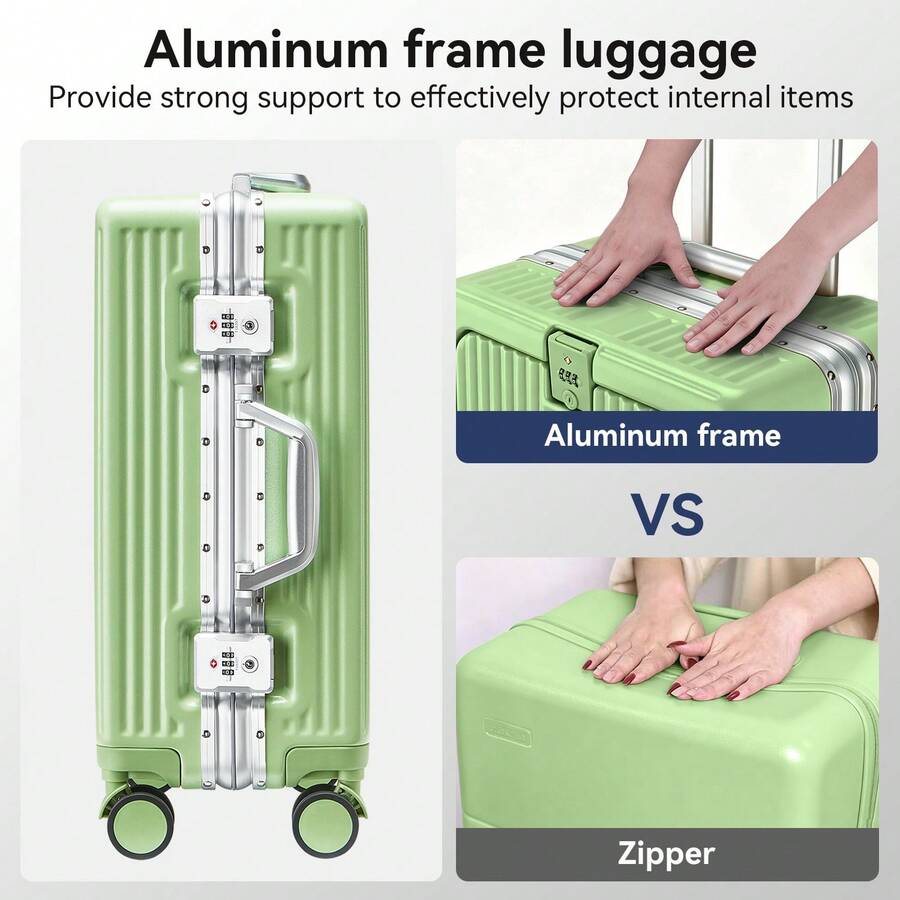 حقيبة سفر تايدال فلاش 20/24 بو - مراجعة Front Opening Laptop Luggage 24 Inch وسعره