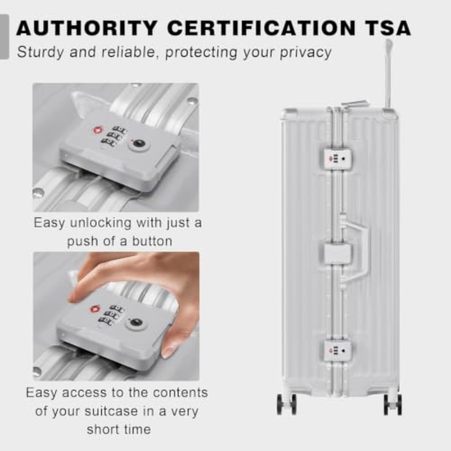 مجموعات حقائب سفر 2 قطعة بإطار - مراجعة Aluminum Frame Carry On Luggage وسعره