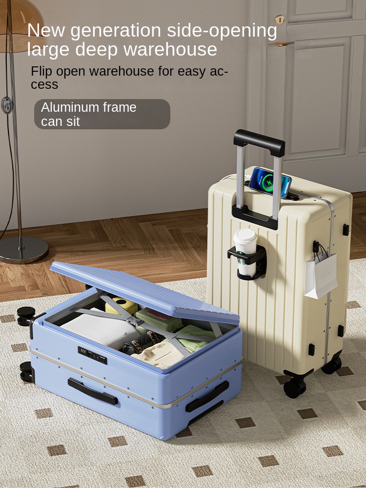 الجانب افتتاح الأمتعة 2025 نمو - مراجعة Aluminum Frame Carry On Luggage وسعره