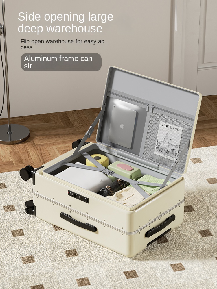 الجانب افتتاح الأمتعة 2025 نمو - مراجعة Aluminum Frame Carry On Luggage وسعره