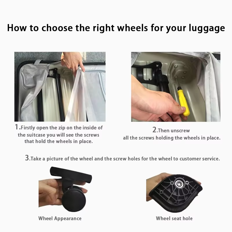 لـ 41Z #   عجلة بديلة دوارة 36 - مراجعة Silent Replacement Luggage Wheels وسعره